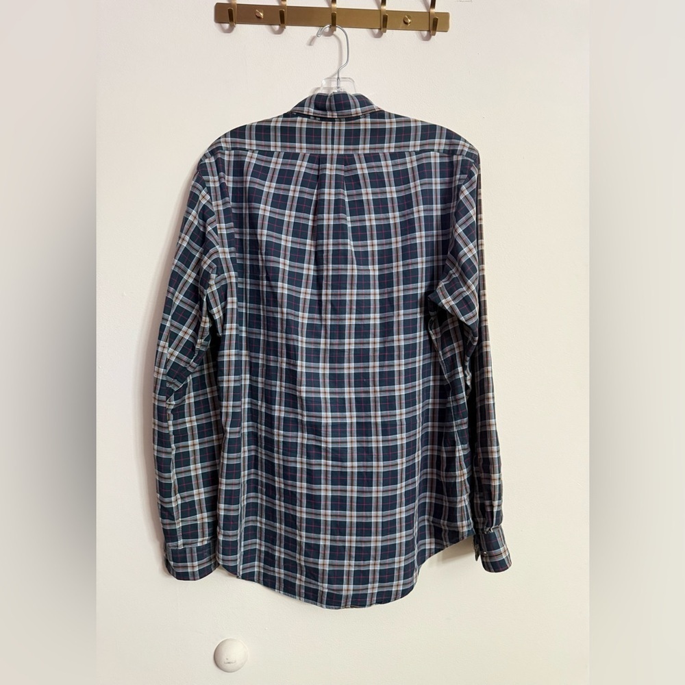 Ralph Lauren Men's M Long Sleeve Button Shirt Black Plaid Red Pony - Picture 4 of 4